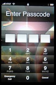 iPhone lockscreen