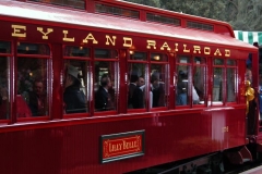 Long view of the inside of the Lilly Belle