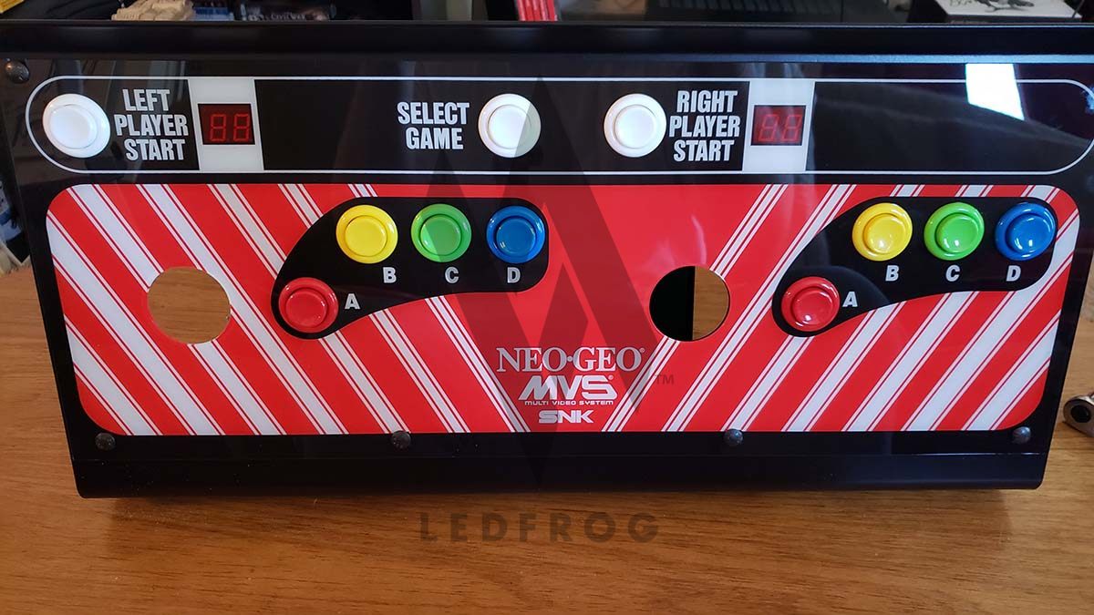 Finished Neo Geo control panel