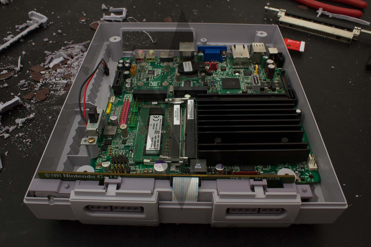 super famicom motherboard in snes