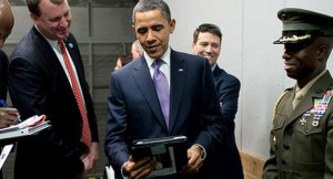 Obama with iPad