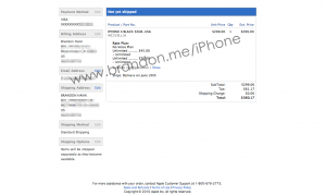 iPhone 4 order status