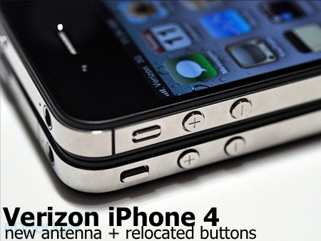 Verizon iPhone 4 button locations