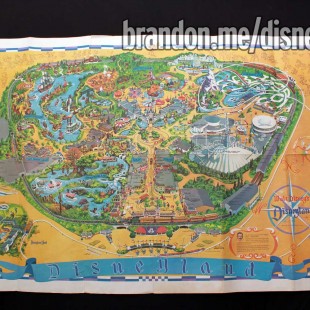 1968 Disneyland Park Map Wall Poster