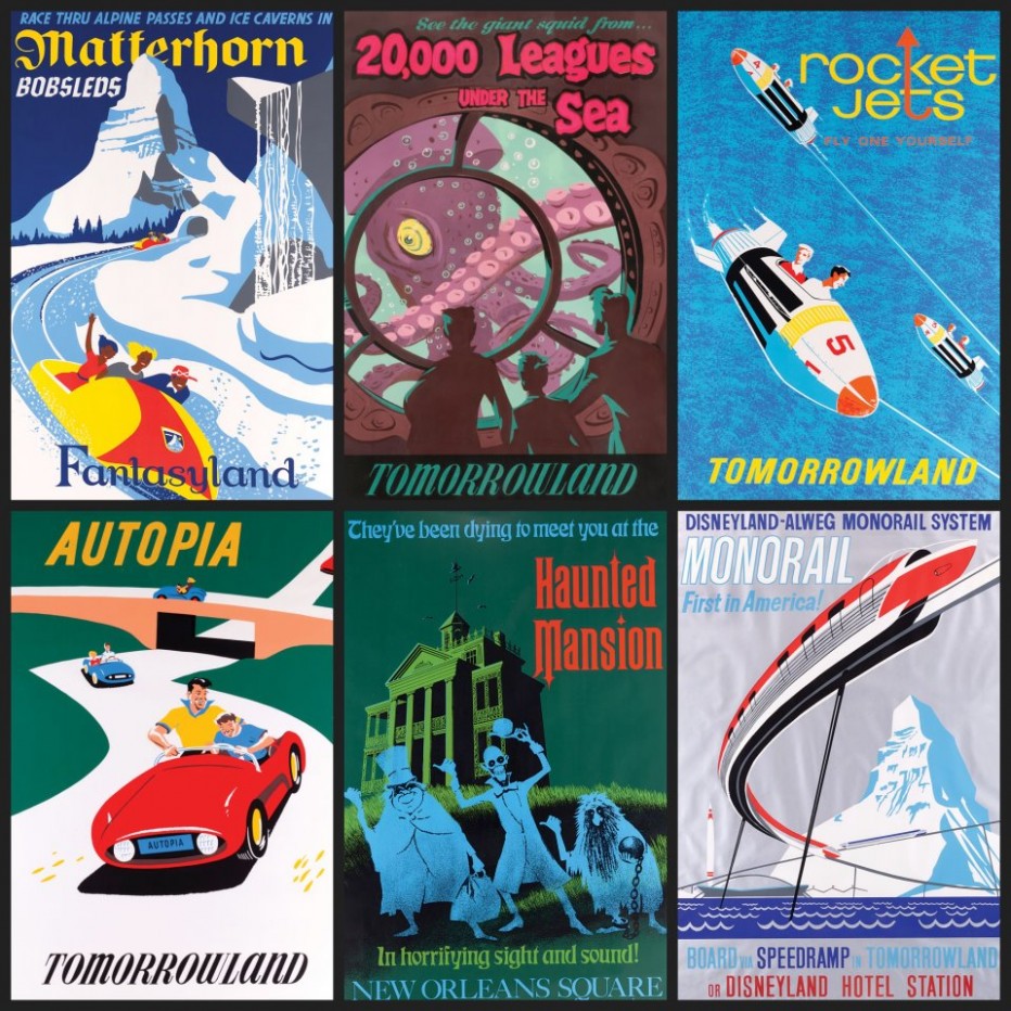 Original Disney Parks Attraction Posters