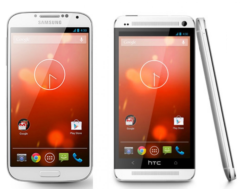 HTC One and Galaxy S4 Google Play Editions On Sale Today