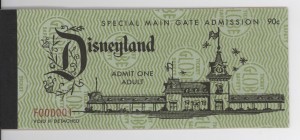 Disneyland ticket book 1959