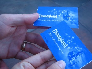 Disneyland tickets 2013