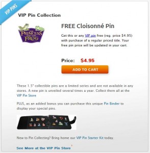 Disney Movie Club VIP pin collection