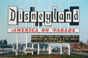 1976 Disneyland marquee