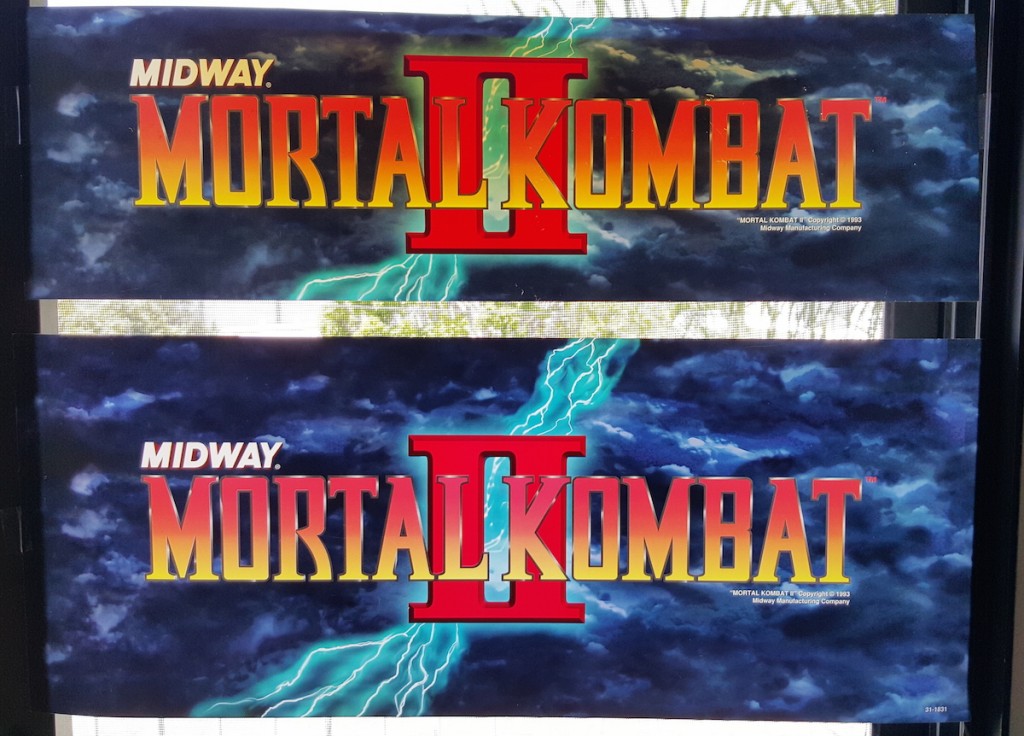 NOS Mortal Kombat II marquee