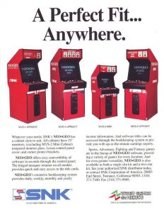 Neo Geo cabinet flyer