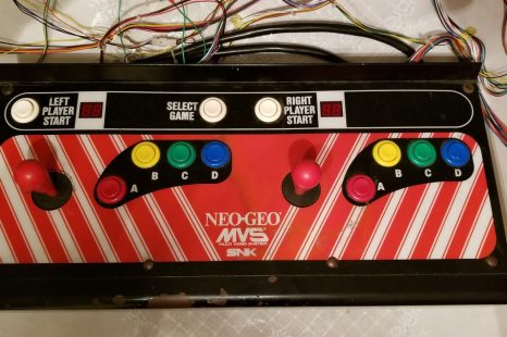 Neo Geo Control Panel for Big Red Cabinet Restoration